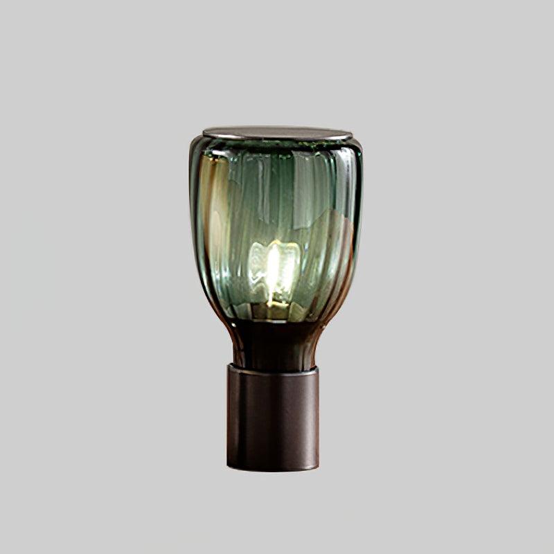 Elegant Glass Table Lamp with Inline On/Off Switch | Stylish Bedside Lighting for Modern Decor 6