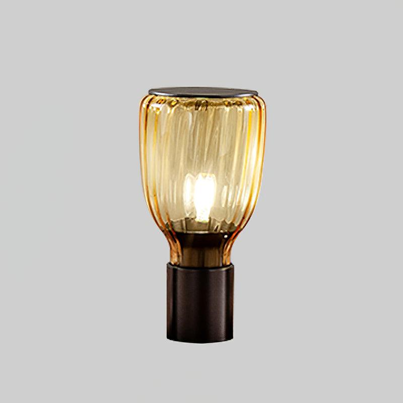 Elegant Glass Table Lamp with Inline On/Off Switch | Stylish Bedside Lighting for Modern Decor 8
