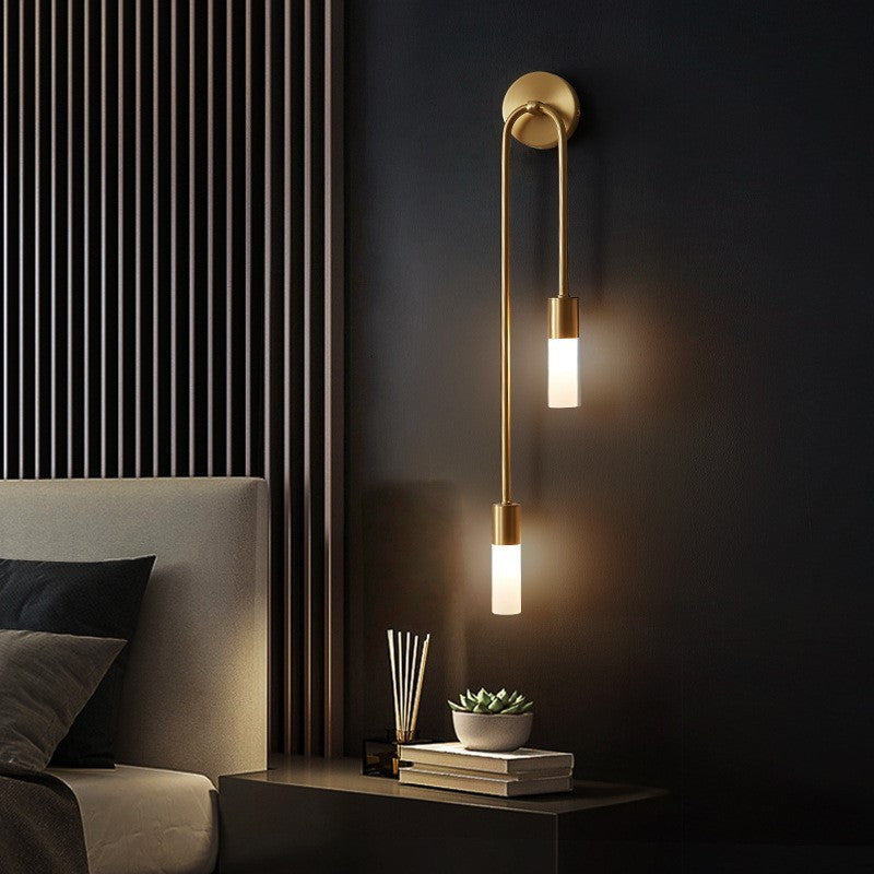 Elegant Gold Wall Sconce | Modern Design Wall Light with Soft Ambient Glow | Perfect for Hallways and Living Spaces 3