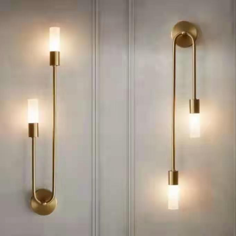 Elegant Gold Wall Sconce | Modern Design Wall Light with Soft Ambient Glow | Perfect for Hallways and Living Spaces 4
