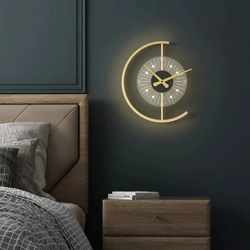 Elegant LED Wall Clock & Lamp Combination with Modern Design | Stylish Home Decor for Any Room 3