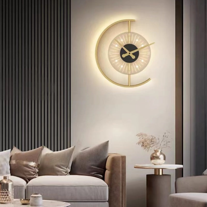 Elegant LED Wall Clock & Lamp Combination with Modern Design | Stylish Home Decor for Any Room 4
