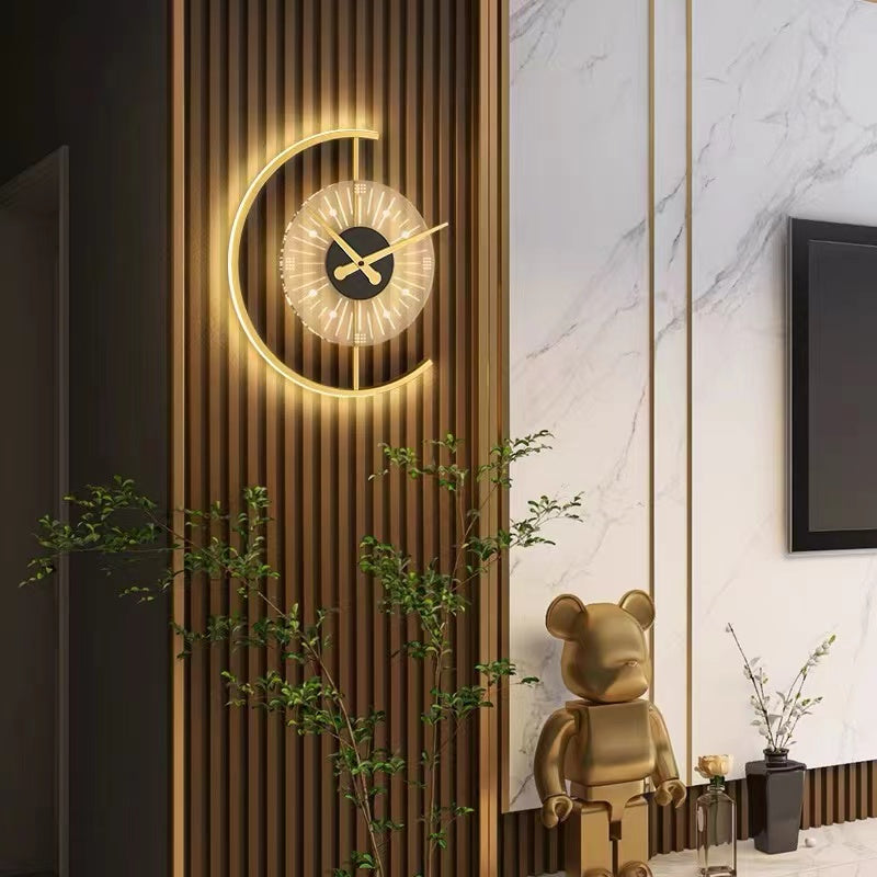Elegant LED Wall Clock & Lamp Combination with Modern Design | Stylish Home Decor for Any Room 6