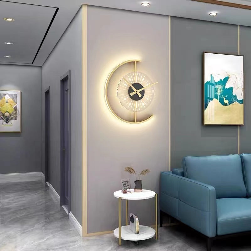 Elegant LED Wall Clock & Lamp Combination with Modern Design | Stylish Home Decor for Any Room 7