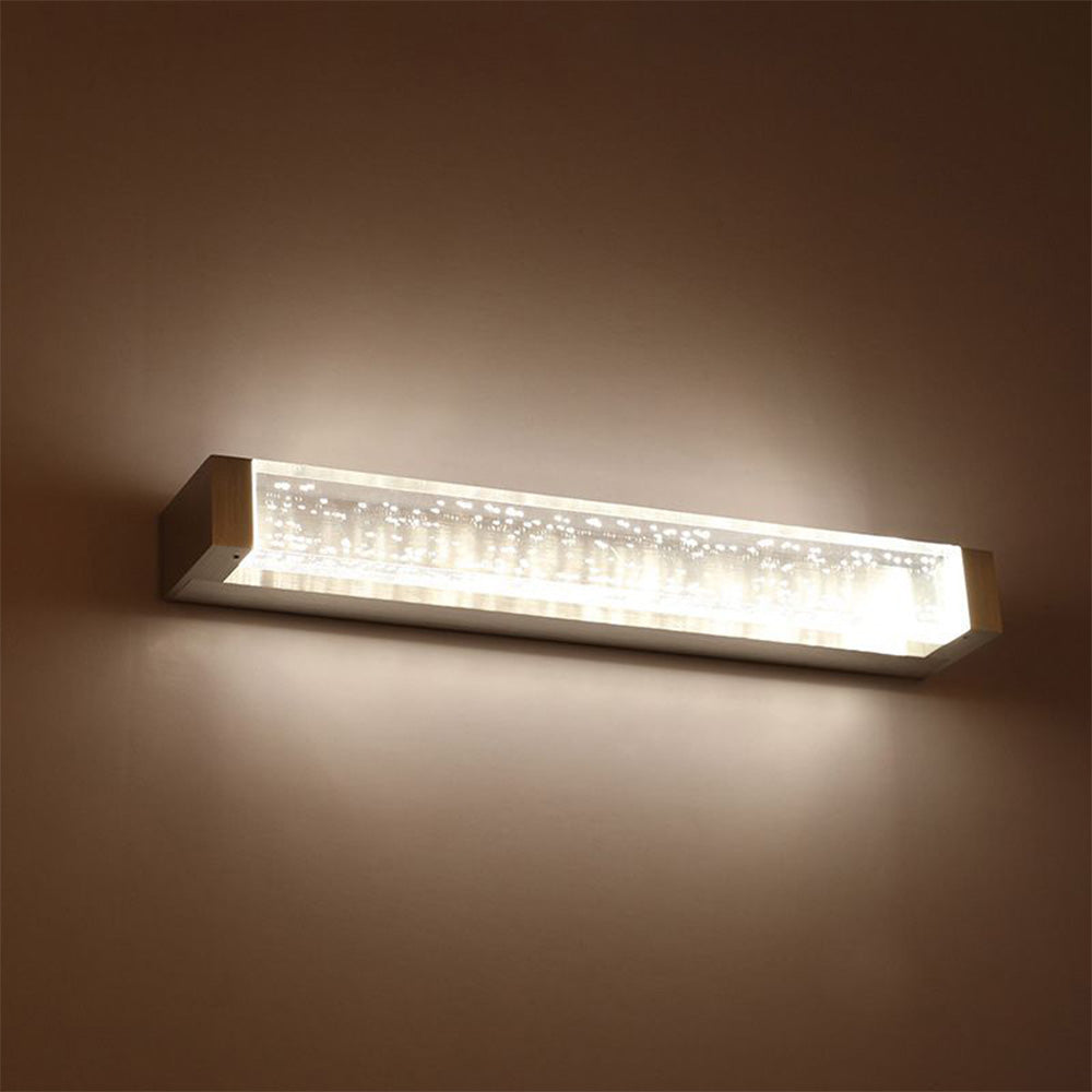 Elegant LED Wall Lamp | Transparent Rectangular Mirror Design for Modern Bathrooms 2