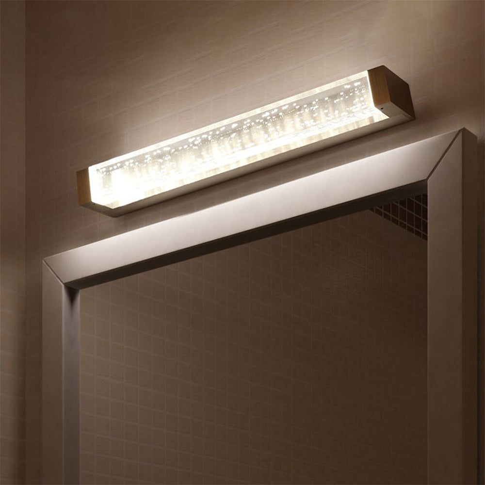 Elegant LED Wall Lamp | Transparent Rectangular Mirror Design for Modern Bathrooms 3