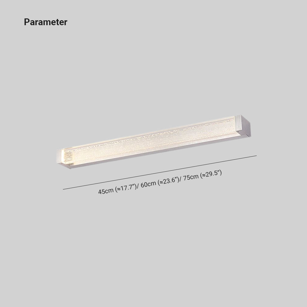 Elegant LED Wall Lamp | Transparent Rectangular Mirror Design for Modern Bathrooms 4