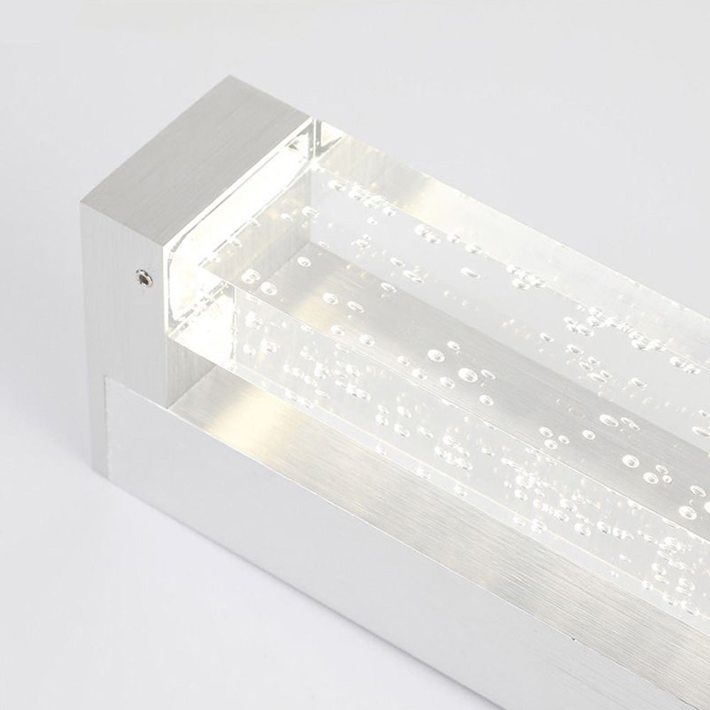 Elegant LED Wall Lamp | Transparent Rectangular Mirror Design for Modern Bathrooms 5
