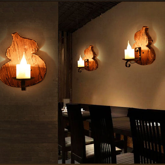 Epoch | Wall Sconce Lighting with Rustic Wood & Dark Gold Finish | Elegant Wall Lamp for Cozy Spaces 0