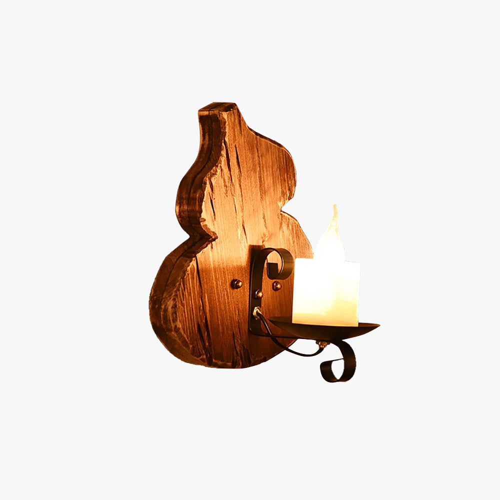 Epoch | Wall Sconce Lighting with Rustic Wood & Dark Gold Finish | Elegant Wall Lamp for Cozy Spaces 1