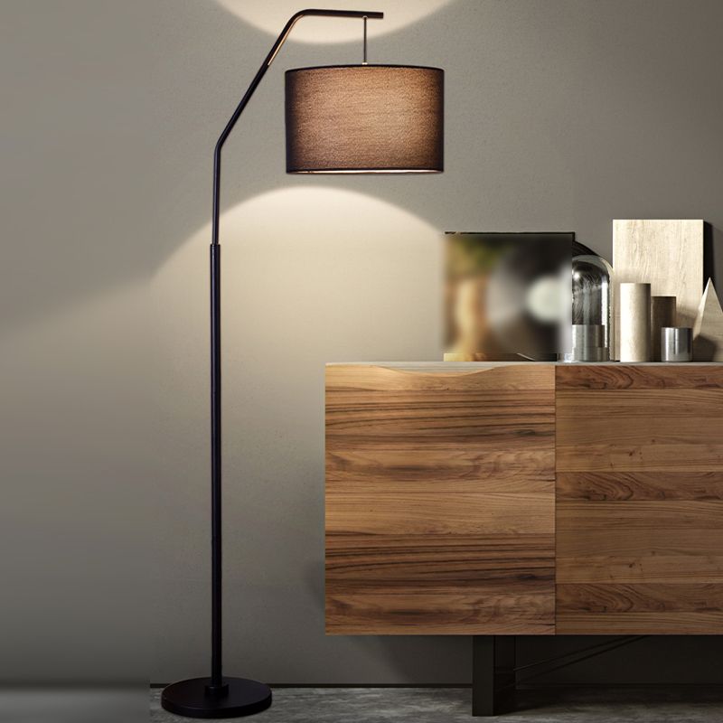 Eryn | Modern Floor Lamp with Soft Fabric Shade & Metal Base | Elegant Lighting for Living Room 0