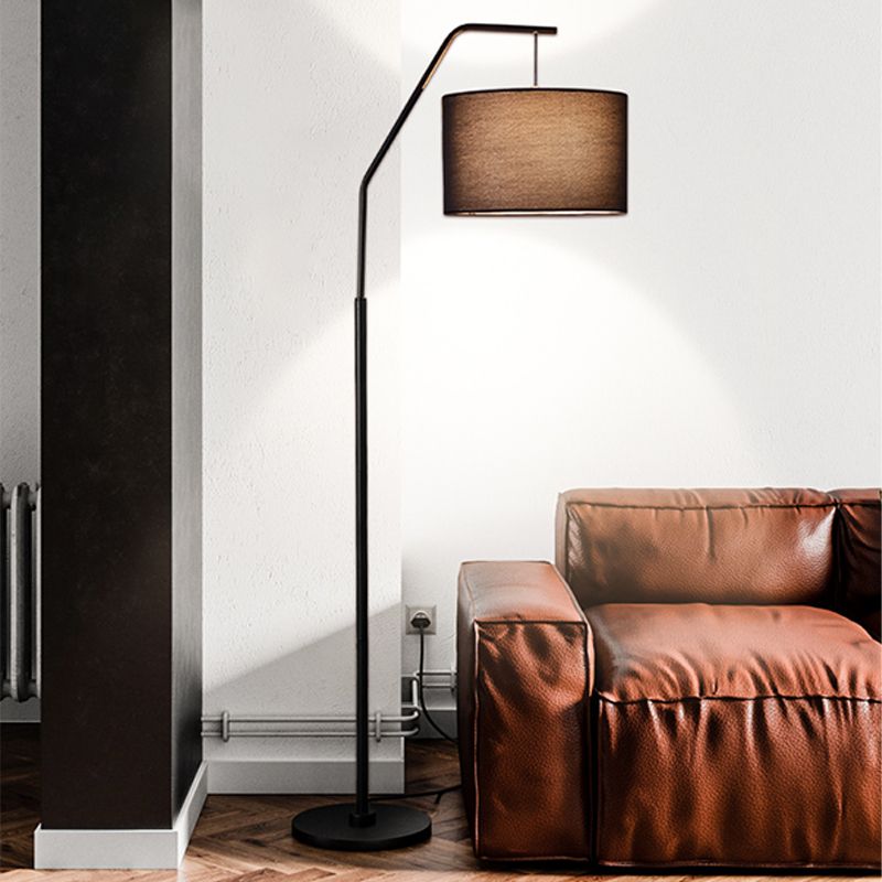 Eryn | Modern Floor Lamp with Soft Fabric Shade & Metal Base | Elegant Lighting for Living Room 2