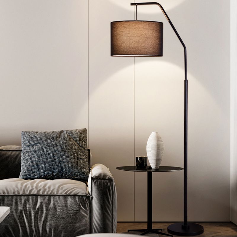 Eryn | Modern Floor Lamp with Soft Fabric Shade & Metal Base | Elegant Lighting for Living Room 3