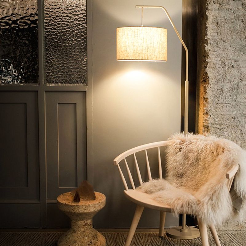 Eryn | Modern Floor Lamp with Soft Fabric Shade & Metal Base | Elegant Lighting for Living Room 4