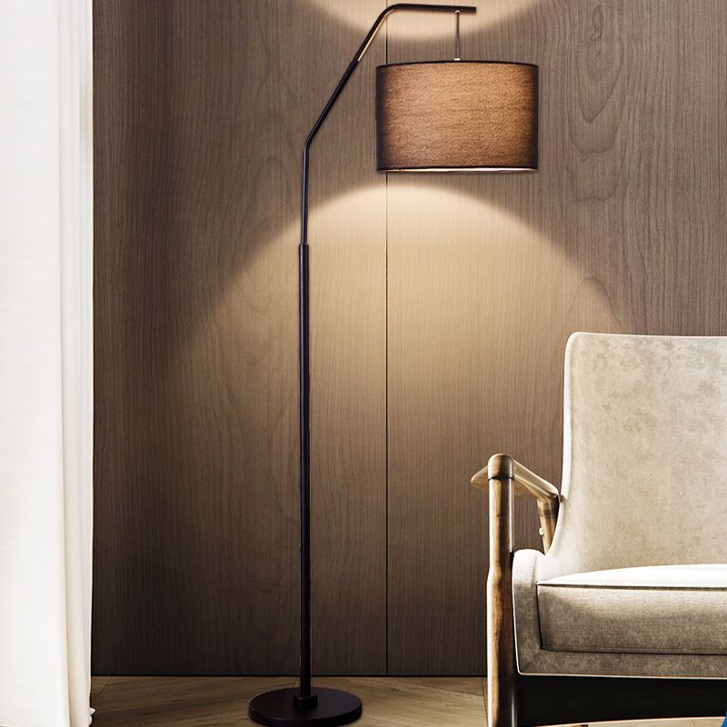 Eryn | Modern Floor Lamp with Soft Fabric Shade & Metal Base | Elegant Lighting for Living Room 6
