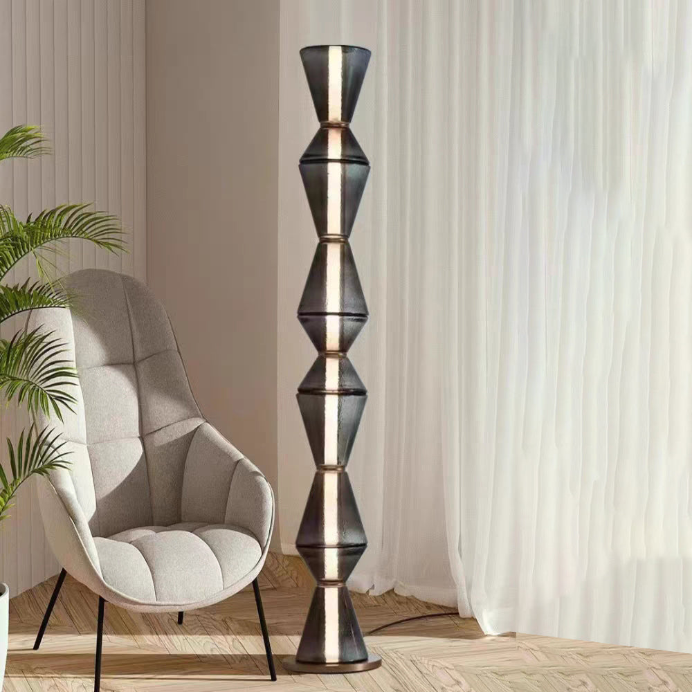 Evette Collection | LED Floor & Table Lamp with Premium Glass Design | Versatile Lighting for Elegant Spaces 0