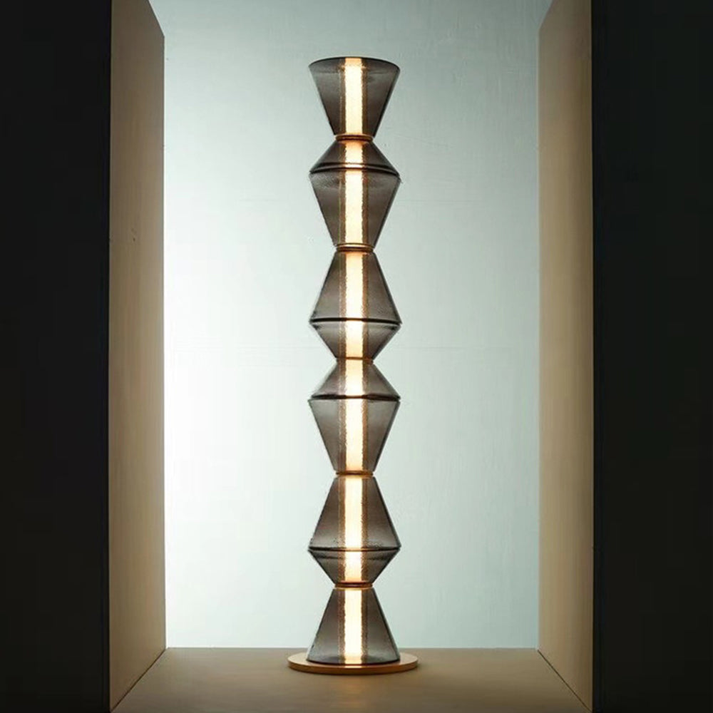 Evette Collection | LED Floor & Table Lamp with Premium Glass Design | Versatile Lighting for Elegant Spaces 4