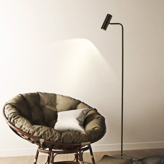 Freja Collection | Black Floor Lamp with LED Lighting | Modern Minimalist Design for Elegant Living Rooms 0