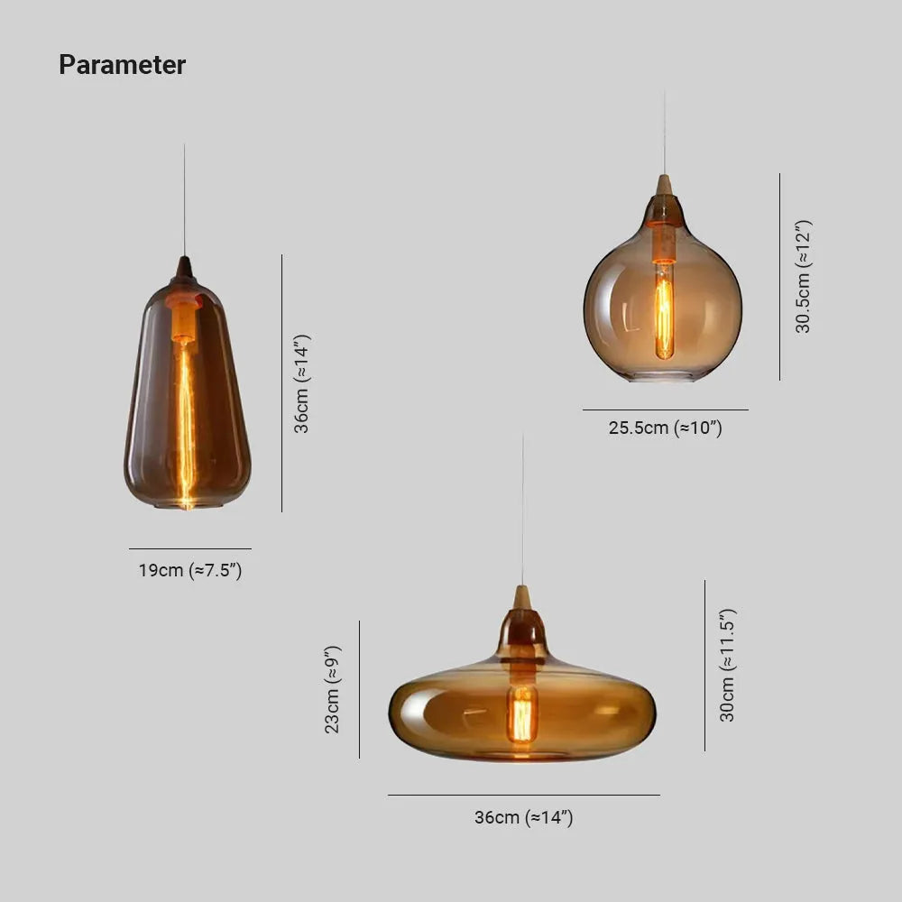 June Collection | Glass Pendant Light with Adjustable Height | Elegant Kitchen Lighting for Warm Ambiance 6