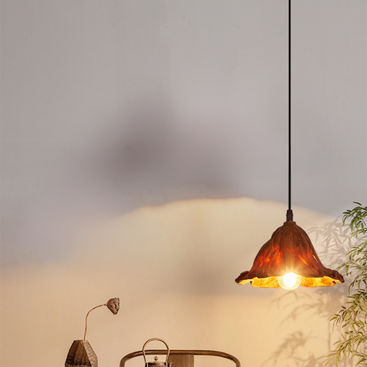 Lotus Leaf | Glass Pendant Light with Adjustable Height | Elegant Kitchen Pendant Lighting for Stylish Ambiance 0