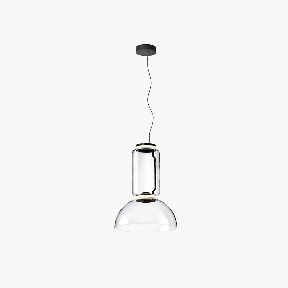 Minimalist Glass Pendant Light with Adjustable Chain | Modern Design for Elegant Kitchen Spaces 1