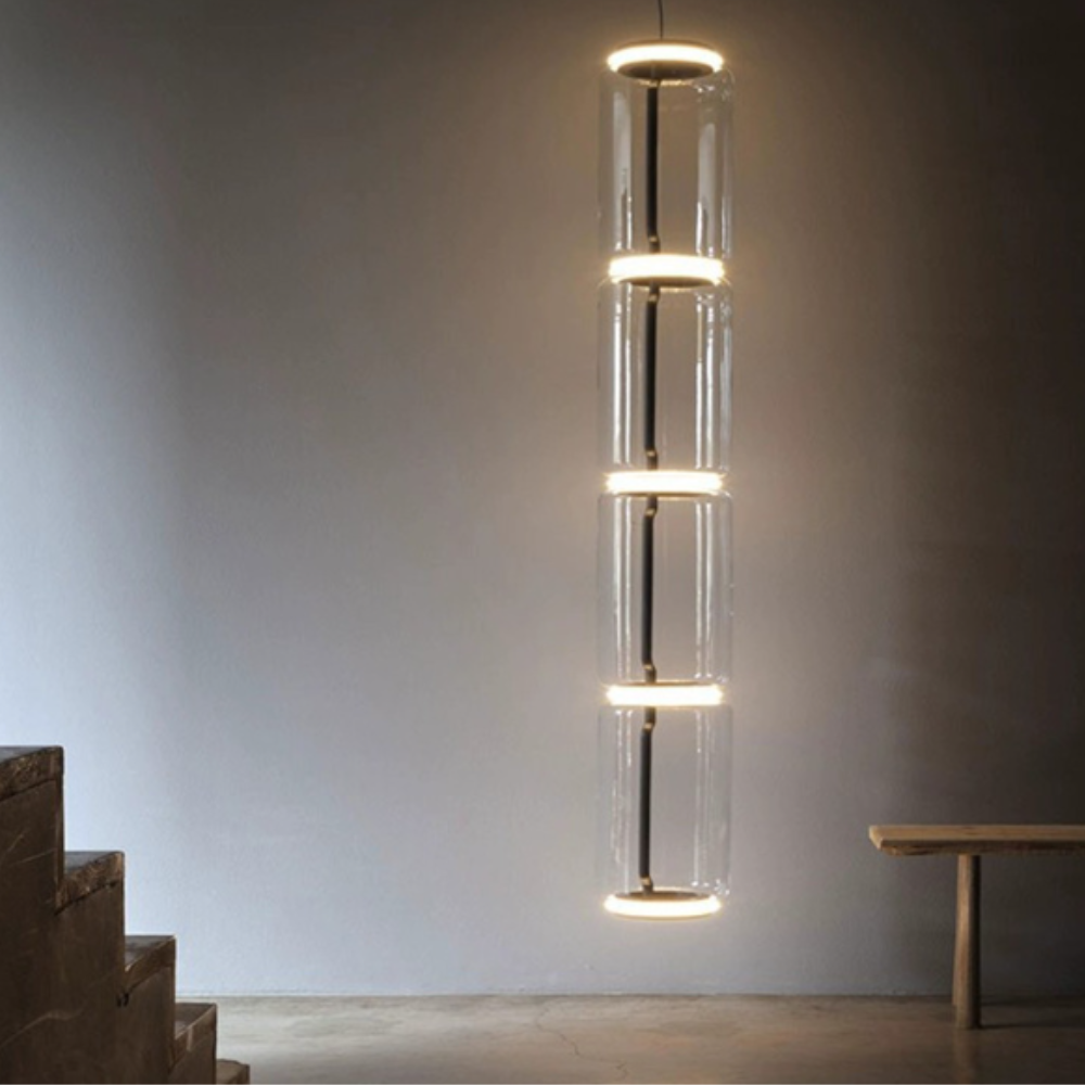 Minimalist Glass Pendant Light with Adjustable Chain | Modern Design for Elegant Kitchen Spaces 13