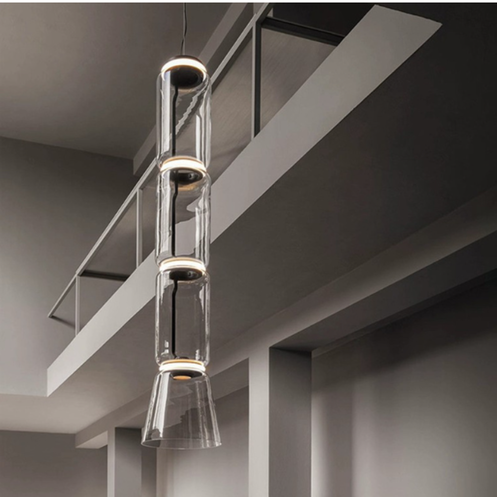 Minimalist Glass Pendant Light with Adjustable Chain | Modern Design for Elegant Kitchen Spaces 15