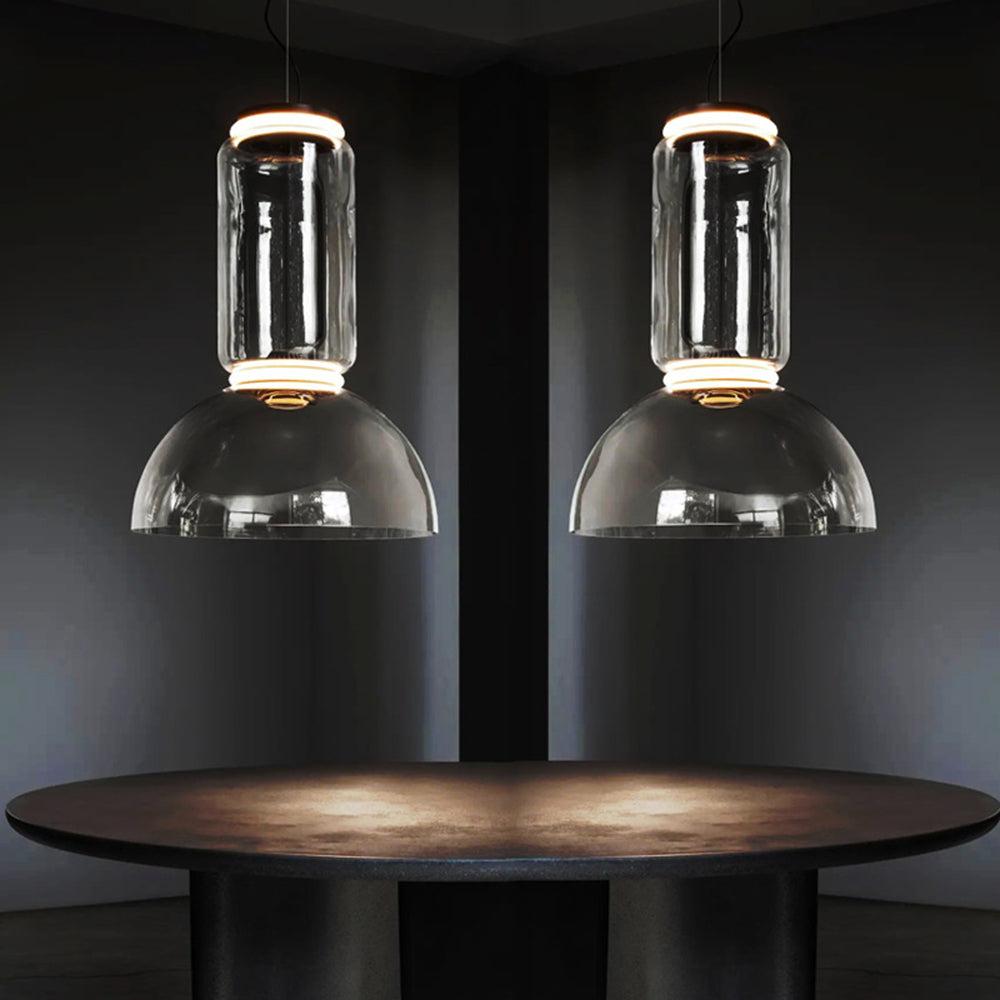 Minimalist Glass Pendant Light with Adjustable Chain | Modern Design for Elegant Kitchen Spaces 3