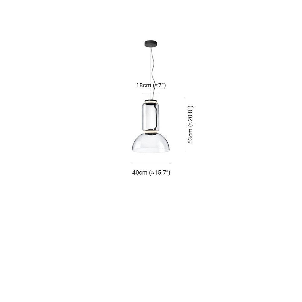 Minimalist Glass Pendant Light with Adjustable Chain | Modern Design for Elegant Kitchen Spaces 4