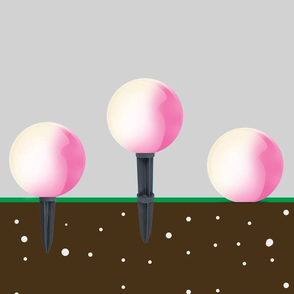 Minimalist Globe Outdoor Light with Dimmable Functionality | Durable Resin Design for Elegant Garden Illumination 5