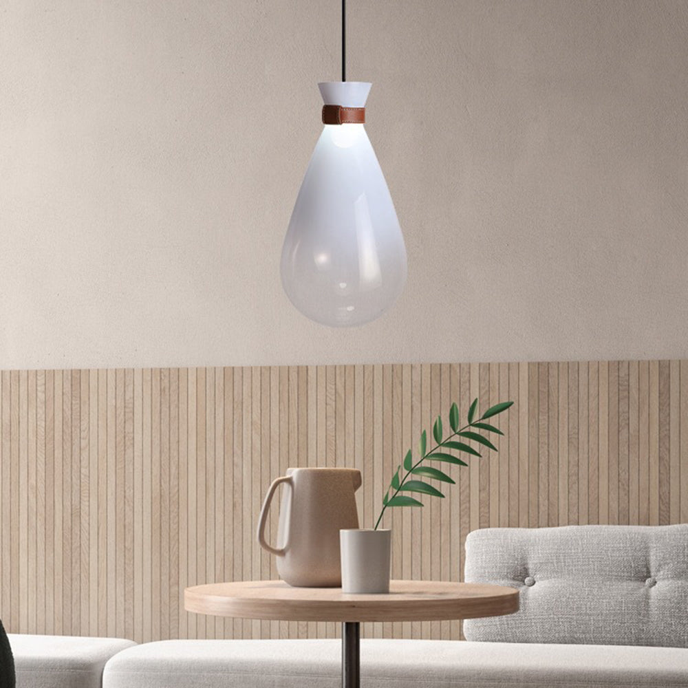Minimalist | Glass Pendant Light with Adjustable Cord & Elegant Design | Modern Kitchen Pendant Lighting for Stylish Spaces 0