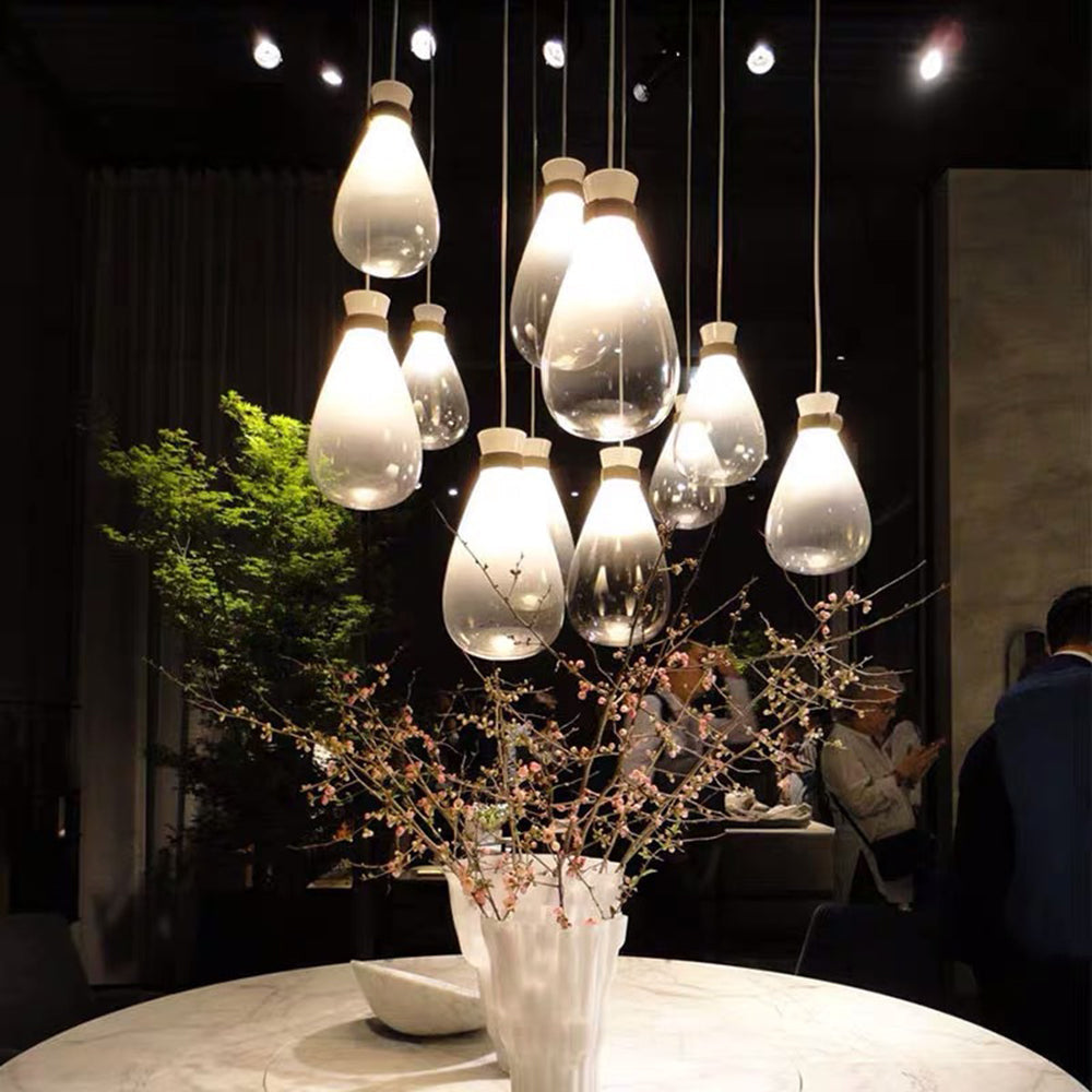 Minimalist | Glass Pendant Light with Adjustable Cord & Elegant Design | Modern Kitchen Pendant Lighting for Stylish Spaces 4