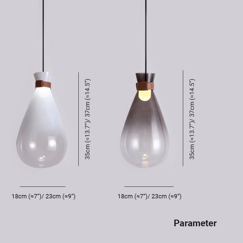 Minimalist | Glass Pendant Light with Adjustable Cord & Elegant Design | Modern Kitchen Pendant Lighting for Stylish Spaces 7