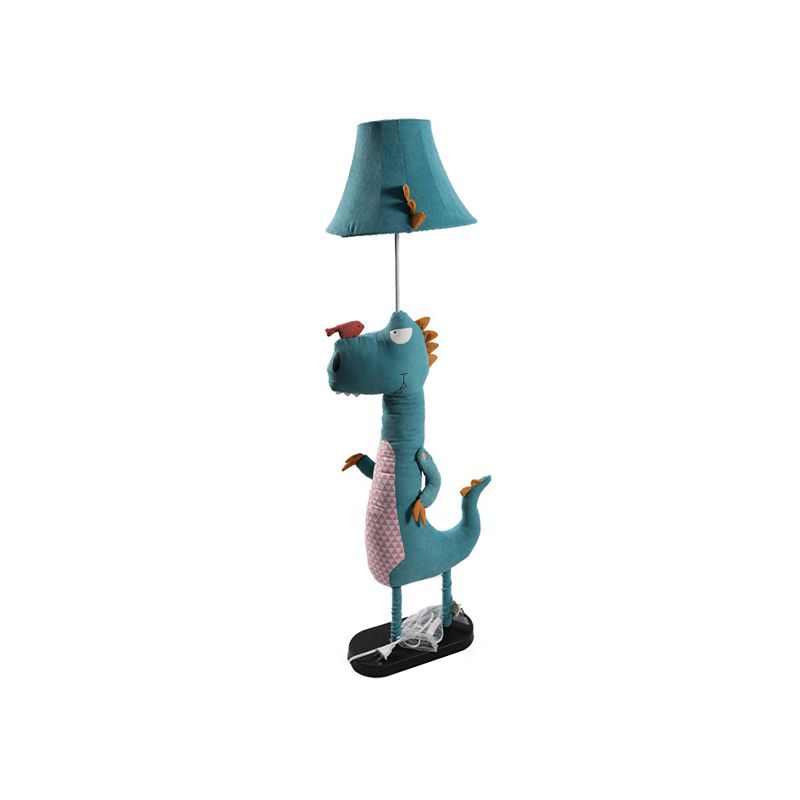 Minori | Dinosaur Floor Lamp with Removable Fabric Shade | Playful Design for Kids' Rooms 1