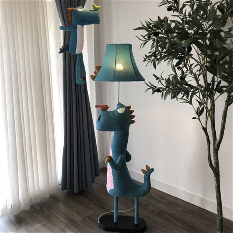 Minori | Dinosaur Floor Lamp with Removable Fabric Shade | Playful Design for Kids' Rooms 2
