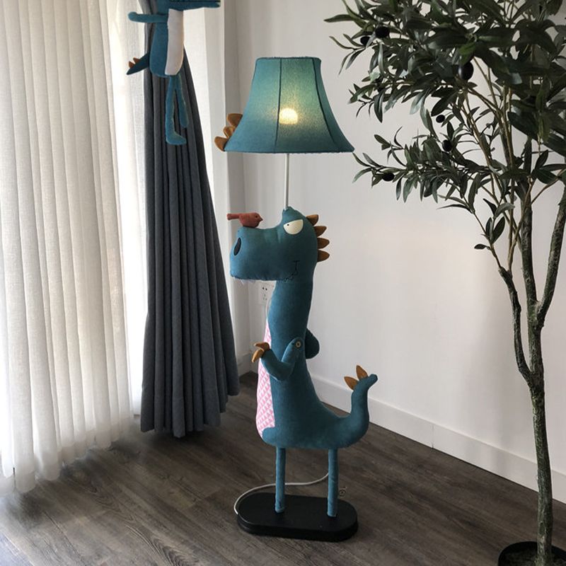 Minori | Dinosaur Floor Lamp with Removable Fabric Shade | Playful Design for Kids' Rooms 6