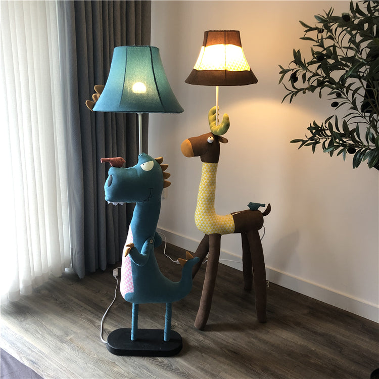Minori | Dinosaur Floor Lamp with Removable Fabric Shade | Playful Design for Kids' Rooms 8