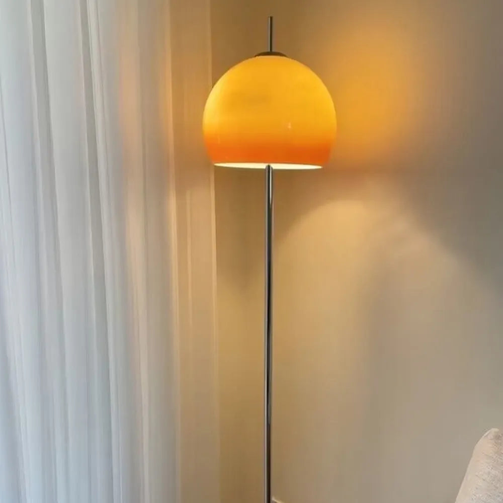 Mira | Dome Glass Floor Lamp with Dimmable LED Bulb | Elegant Design for Cozy Ambiance 2