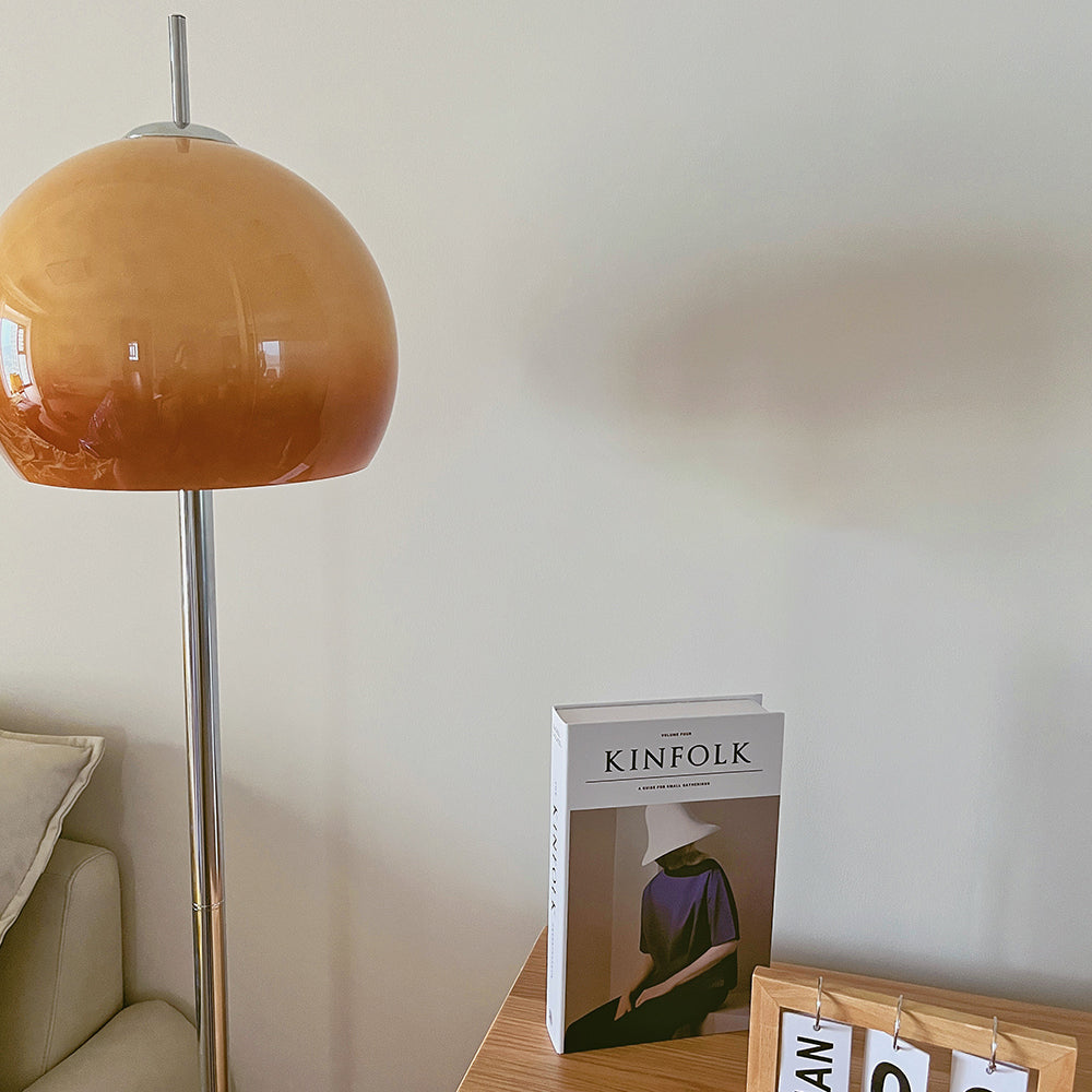 Mira | Dome Glass Floor Lamp with Dimmable LED Bulb | Elegant Design for Cozy Ambiance 7