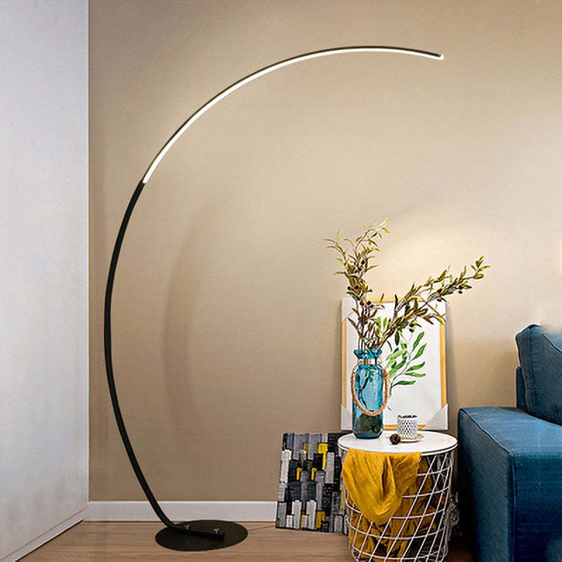 Mira | Modern Arc LED Floor Lamp with Adjustable Design | Elegant Lighting for Living Spaces 2