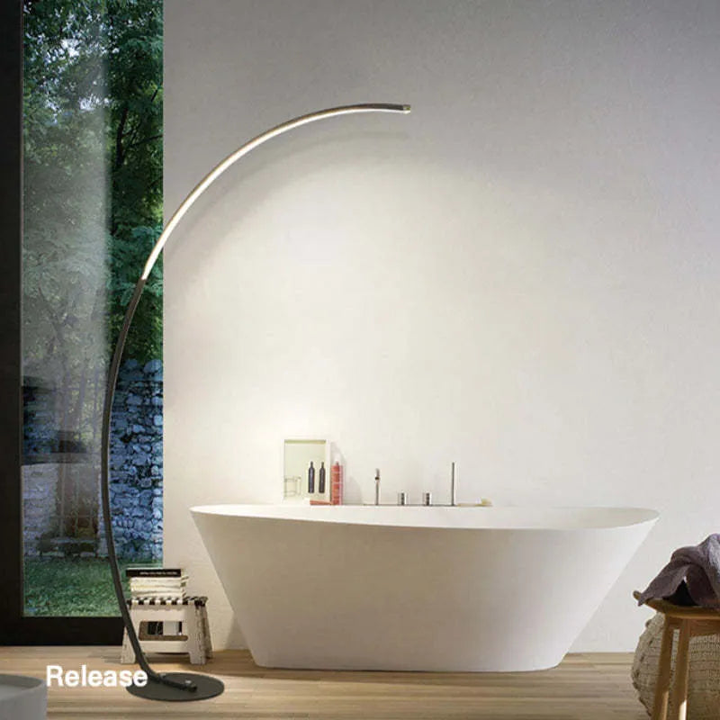 Mira | Modern Arc LED Floor Lamp with Adjustable Design | Elegant Lighting for Living Spaces 4