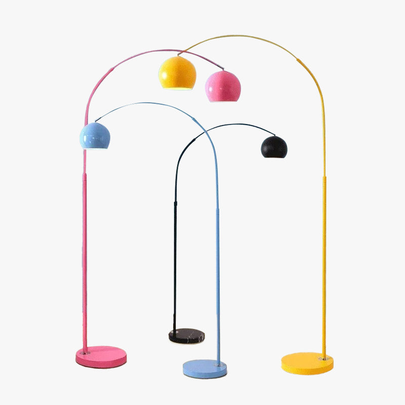 Mira | Modern Fishing Arc Floor Lamp with Adjustable Dome Shade | Stylish Lighting for Living Spaces 1