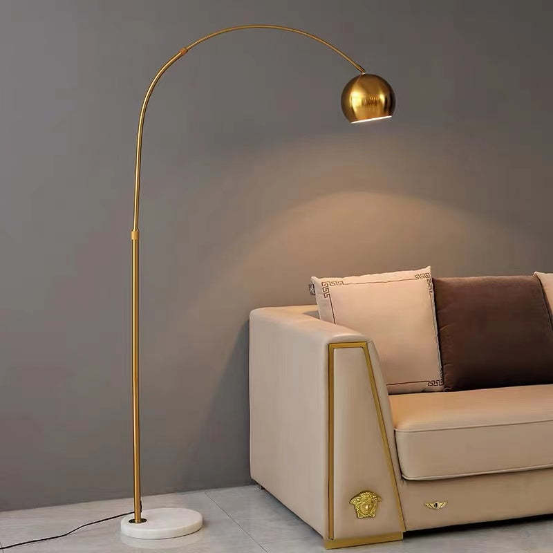 Mira | Modern Fishing Arc Floor Lamp with Adjustable Dome Shade | Stylish Lighting for Living Spaces 13