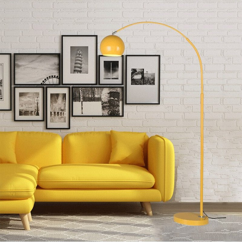 Mira | Modern Fishing Arc Floor Lamp with Adjustable Dome Shade | Stylish Lighting for Living Spaces 2