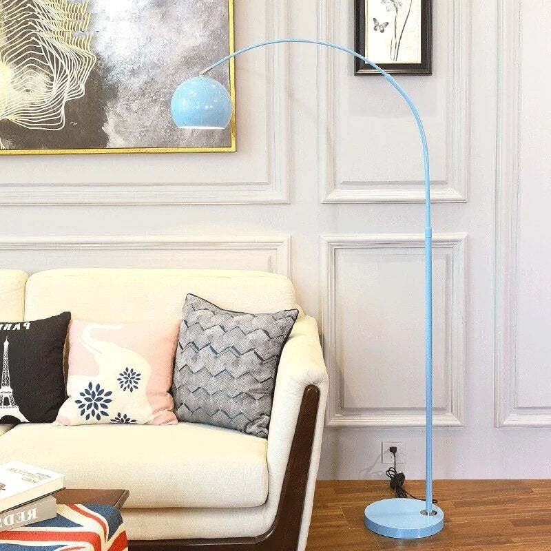 Mira | Modern Fishing Arc Floor Lamp with Adjustable Dome Shade | Stylish Lighting for Living Spaces 7