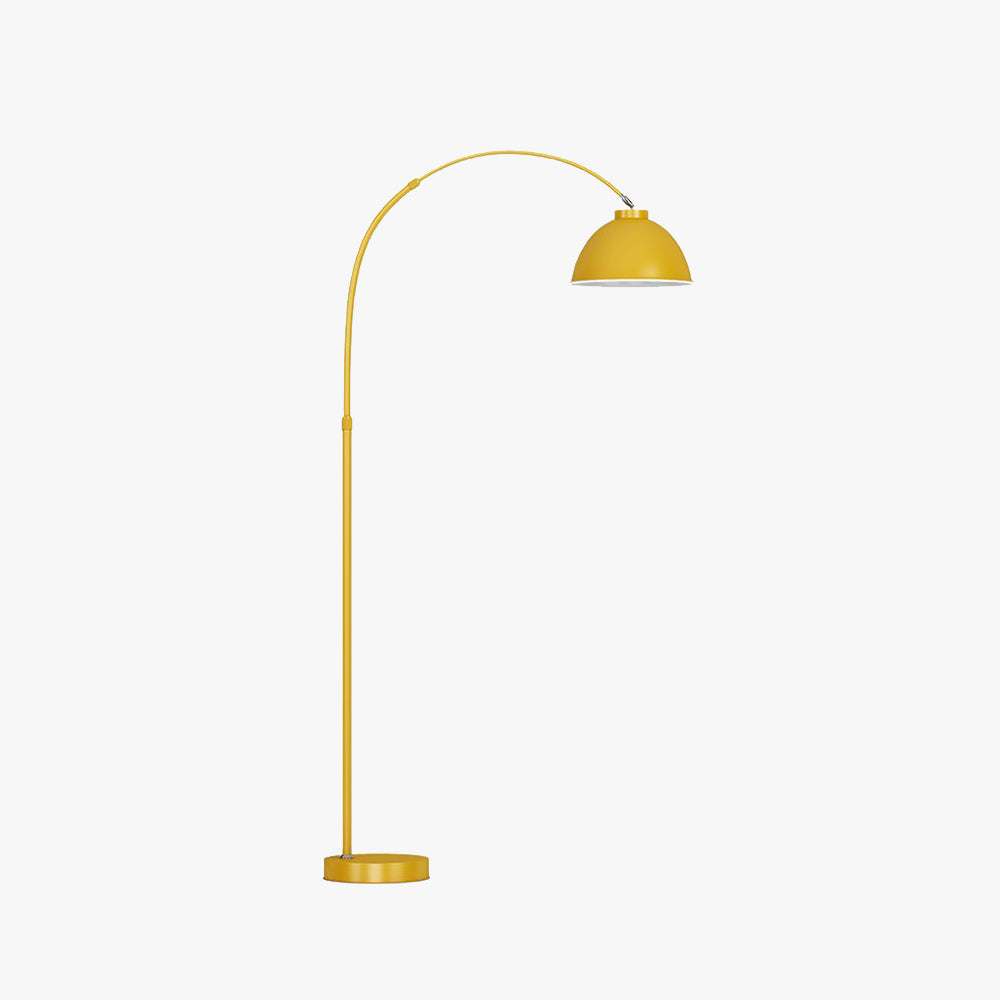Modern Arc Floor Lamp with Curved Metal Shade | Stylish Black Standing Lamp for Elegant Home Decor 1