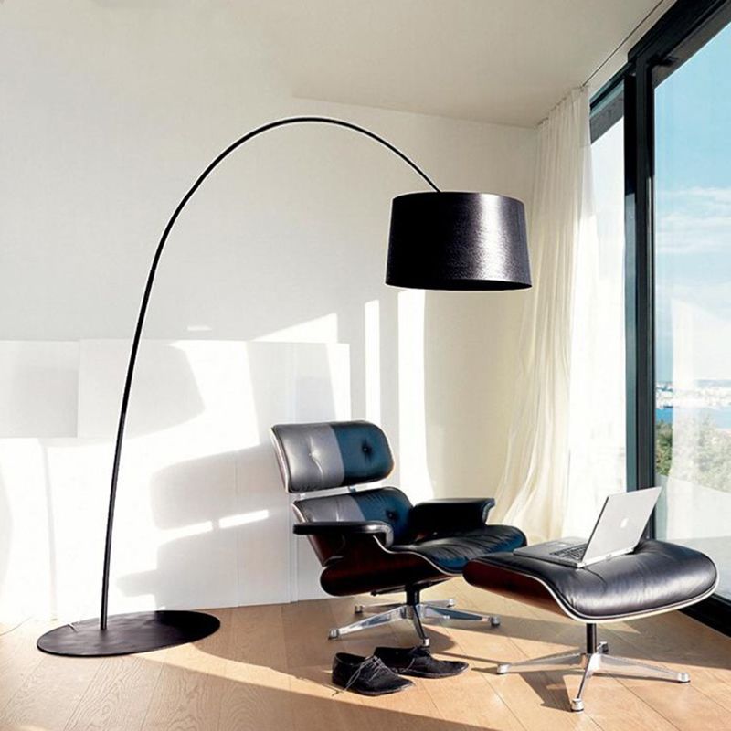 Modern Arc Floor Lamp with Stylish Dome Shade | Elegant Lighting for Living Rooms 0