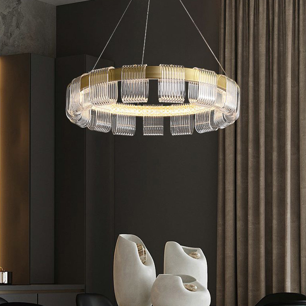 Modern Chandeliers | Adjustable Chandelier Light with Elegant Design | Perfect for Living Room & Bedroom 0