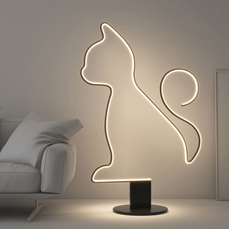 Modern Floor Lamp | Black Metal Standing Lamp with LED Bulb | Stylish Lighting for Living Room & Bedroom 0