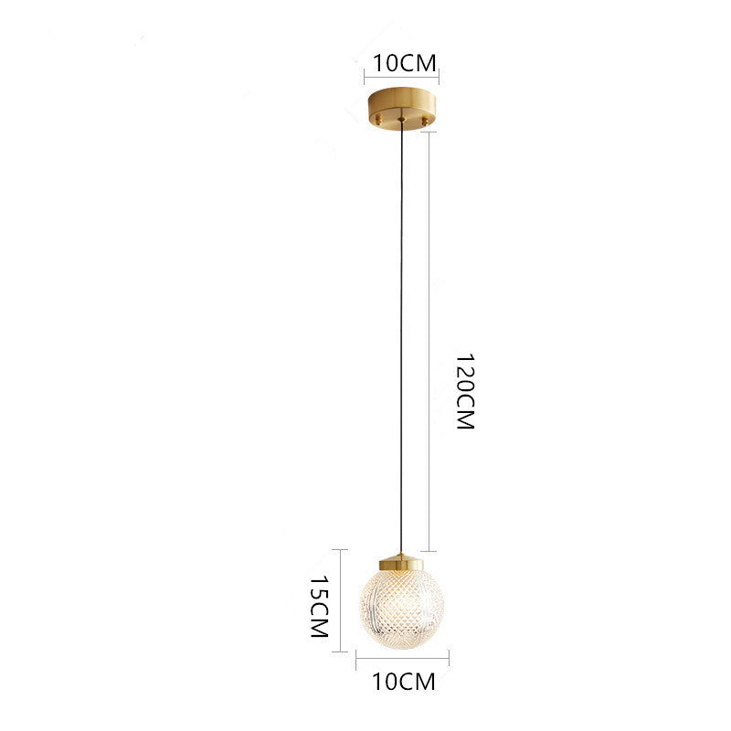 Modern Glass Pendant Light with Built-In LED – Energy-Efficient Kitchen Pendant Lighting 7